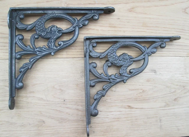 Cast iron Old english Shelf Support Wall Book Sink Toilet Cistern Bracket