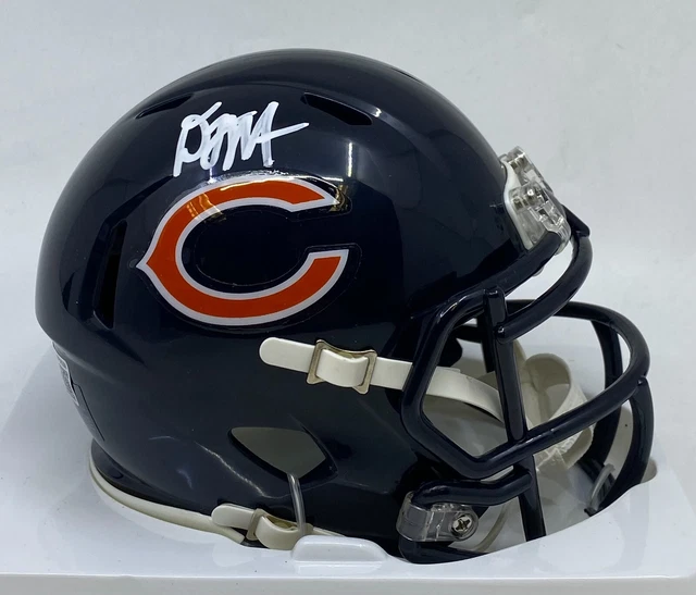DJ Moore Signed White AUTO Chicago Bears Speed Mini Helmet BAS Hologram