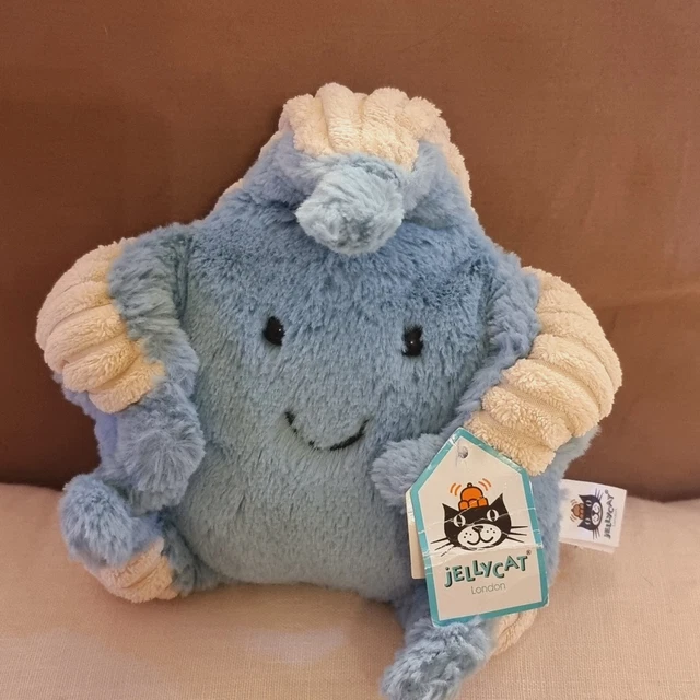 NEW JELLYCAT SMALL Skye Starfish Comforter Baby Soft Toy Blue Plush