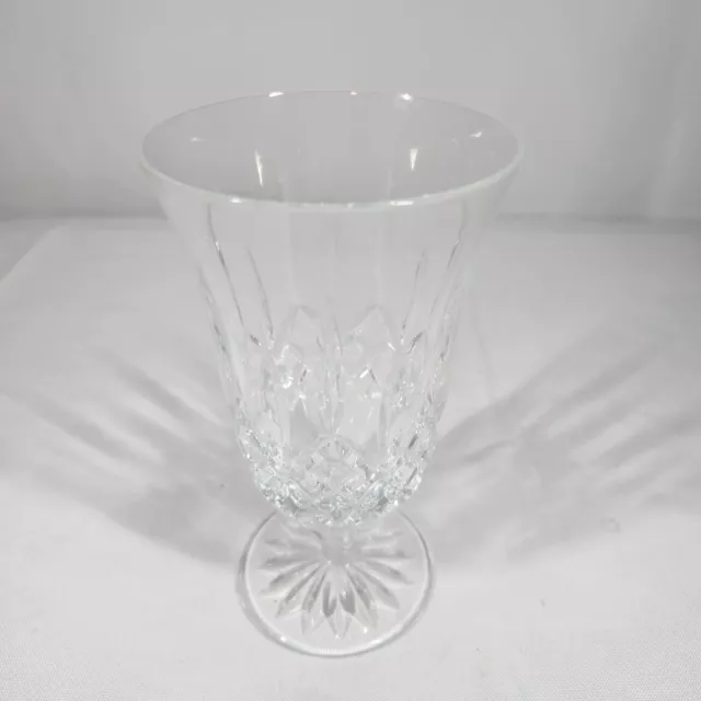 Vintage Waterford Crystal Lismore Stemmed Footed Iced Tea Beverage Glass 6.5"