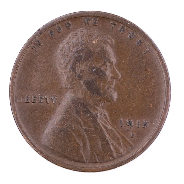 1915 D Lincoln Cent XF Wheat Penny 1c