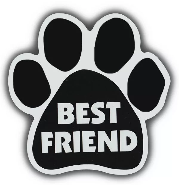 Dog/Cat Paw Shaped Magnets: BEST FRIEND | Cars, Trucks, Refrigerators