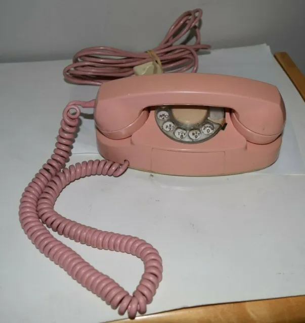 Vintage Pink Princess Bell System Phone Rotary Model 701B 4-62 Western Electric