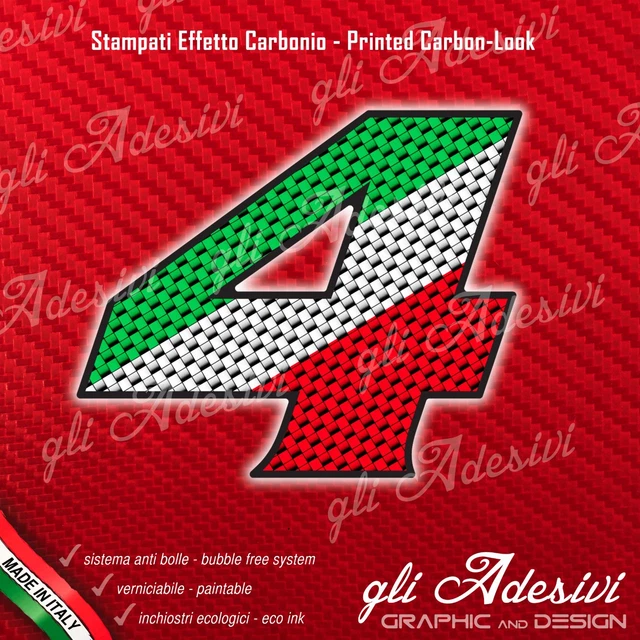 Autocollant Plaque Immatriculation 13 Set 3x Autocollant Sticker Voiture Moto Porte Numéro Chiffre Course 999 Blanc Lo Autocollant Moto - Foto 11