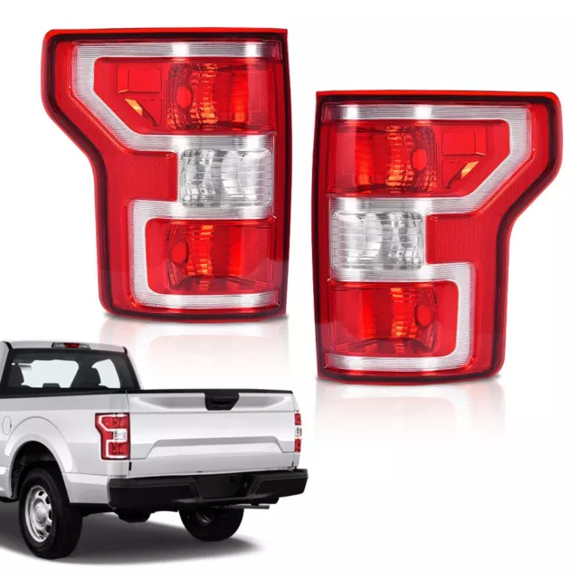 Fit For Ford F150 F-150 Pickup 2018-2020 Tail Brake Lights Lamps Left+Right Pair