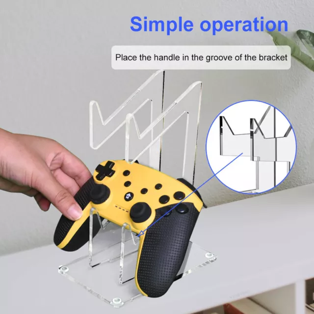 AU Acrylic Game Controller Holder Accessories Headset Stand Hanger for PS4/PS3/X 2