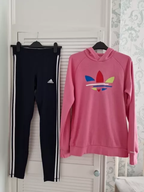 New Girls Adidas Tracksuit Set Age 14-15