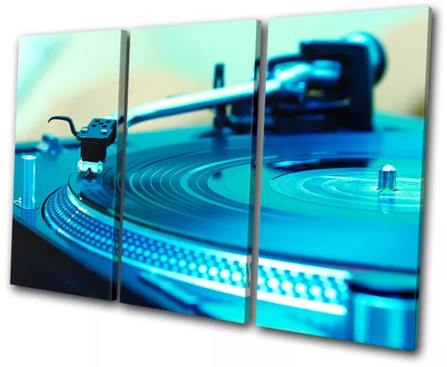 Canvas Artwork Print Photo Turntables DJ Urban Club Record Player Decks Music