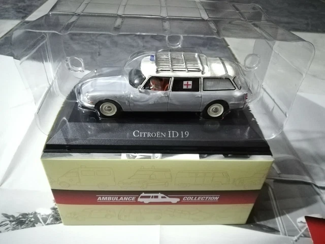 Miniature Dinky Toys / Atlas - Citroën ID19 Ambulance Grise N°556 (série 1) - 1/43, Collection