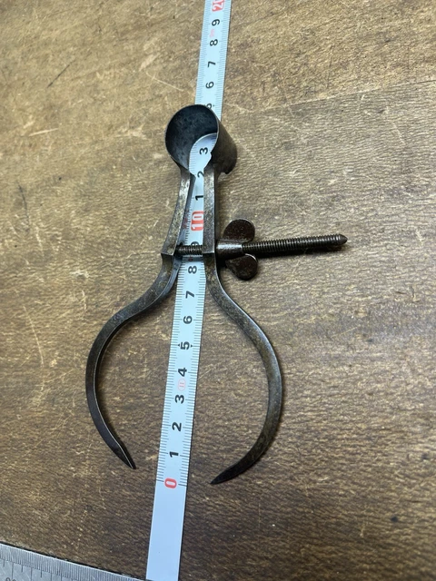 Outil Ancien grand Compas D Épaisseur/19 ème siècle /old tool/Compass thickness