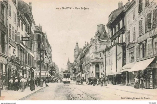 54 NANCY _S01318_ Rue St Jean Commerces Tramway Raoul Automobile Hardware