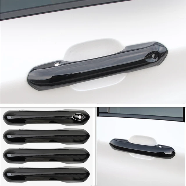 Bright black Front Car Door Handles Cover Trim 4pcs For Ford Explorer 2020-2023