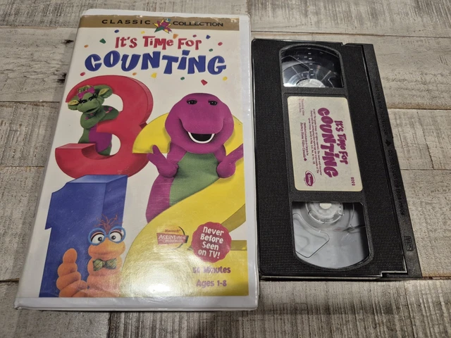 BARNEY: IT'S TIME for Counting (VHS, 1997) $21.75 - PicClick CA