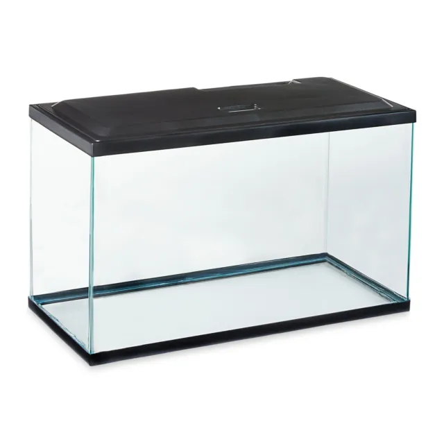 10-Gallon Glass Aquarium Starter Kit LED Lights Tetra Filter Fish Tanks Desktop