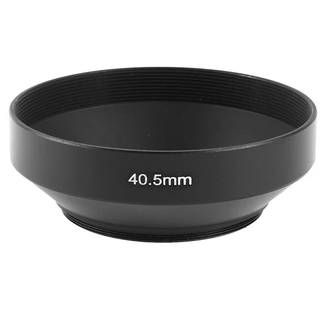 Metallo 40.5mm Filetto A Vite Universale Obiettivo Grandangolare Paraluce Cover