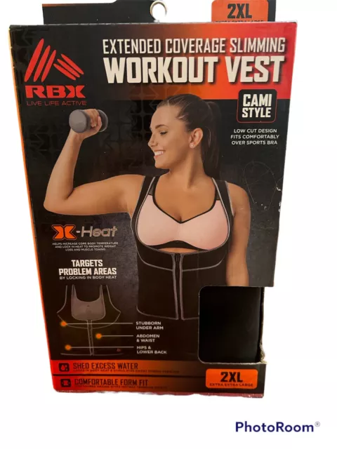 EXTENDED COVERAGE SLIMMING RBX SLIMMING WORKOUT VEST CAMI STYLE