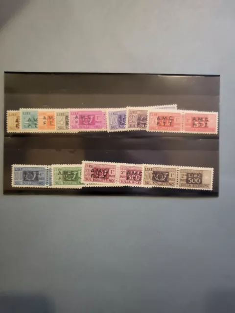 Stamps Trieste Zone A Scott #Q1-12 nh with cert