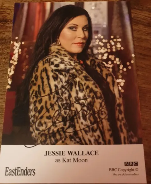 BBC EastEnders Kat Moon Jessie Wallace  Hand Signed Cast Card Autograph