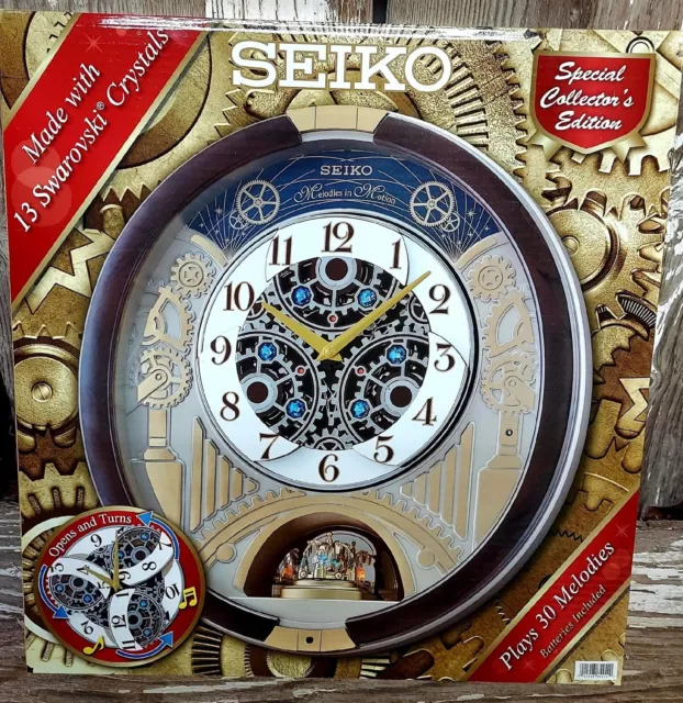 SEIKO CHRISTMAS MELODIES in Motion Musical Wall Clock - PicClick UK