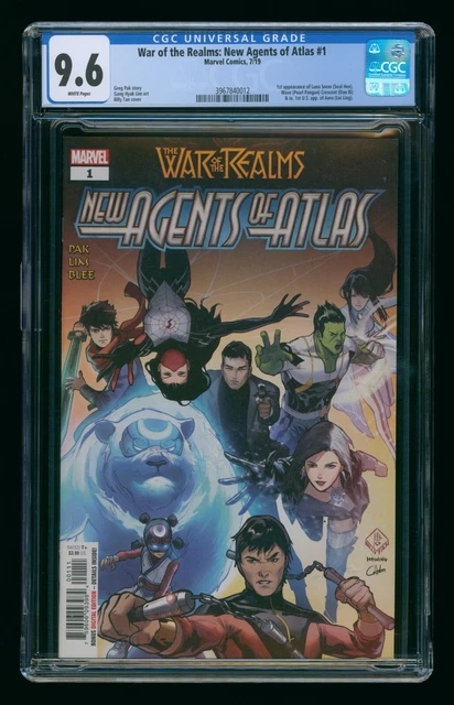 WAR OF THE REALMS NEW AGENTS OF ATLAS #1 (2019) CGC 9.6 1st APPEARANCE MARVEL
