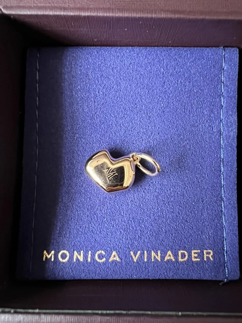 Monica Vinader Nura Rose gold Vermeil Heart Pendant Brand New RRP £70❤️🌸🎁