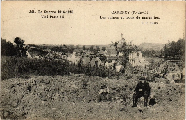 CPA AK Military - Carency - Ruins and Pot Holes (698075)