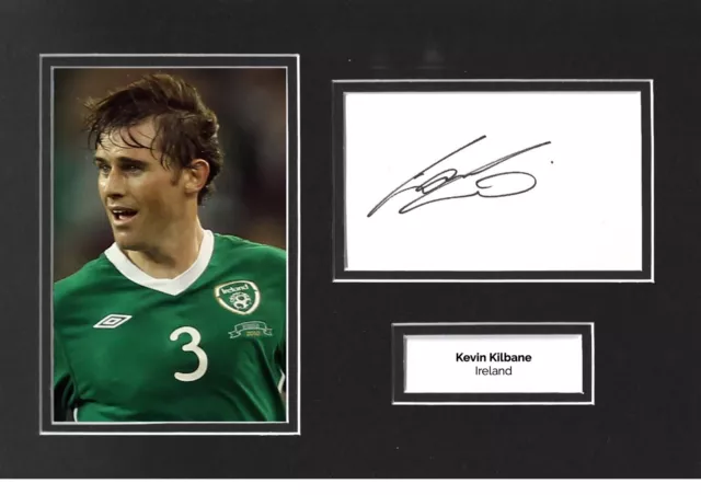 Kevin Kilbane Signed 12x8 Photo Display Ireland Autograph Memorabilia COA