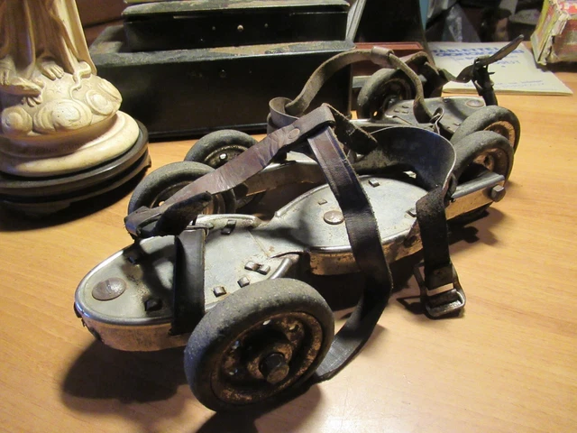 Ancienne Paire De Patins à Glace Rollet - Fabriqués En France - Vintage