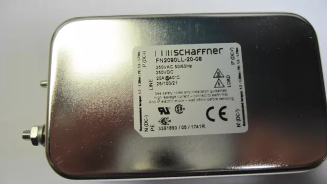 Fn2090Ll-20-08  Schaffner  Power Line Filter