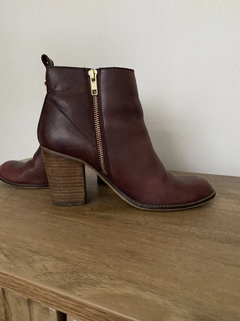 Carvela burgundy online ankle boots