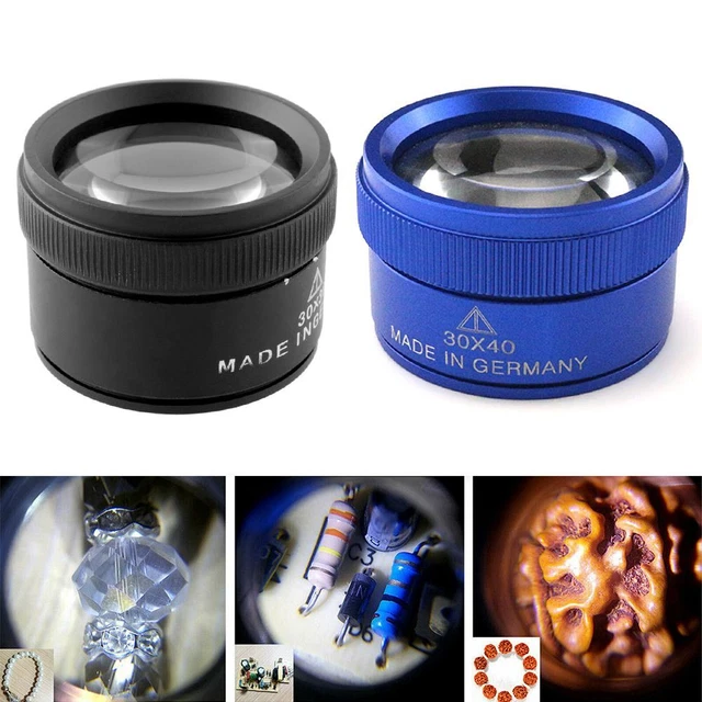 30x 40mm Loupe de mesure Microscope HD Loupe Boucle de lentille en verre