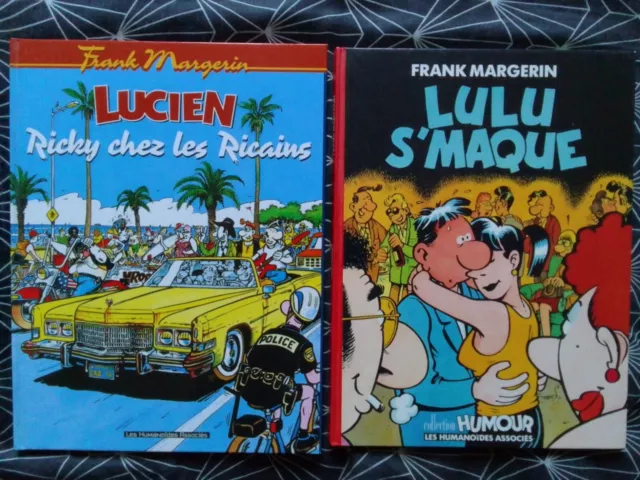 2 BD Lucien Lulu s'maque + Ricky chez les Ricains EO MARGERIN Humour