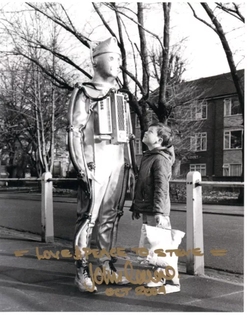 John Levene Doctor Who Cyberman Signed 10x8 B/W Photo  Autographed