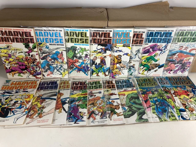 Official Handbook of the Marvel Universe Deluxe Edition 1-18 SET Connecting 1423