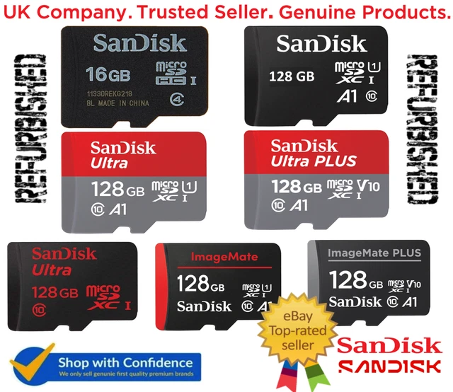 SANDISK ULTRA PLUS Micro SD 16GB 128GB Class 10 SDHC SDXC Memory