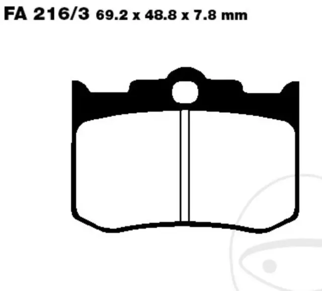 EBC Goldstuff Sintermetall Bremsbeläge FA216/3HH