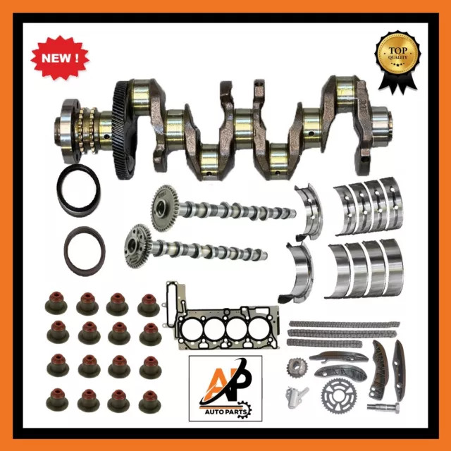 For BMW 1 3 5 X1 X5 2.0 N47D20 Engine Nitrate Crankshaft With Gear & Rebuild Kit