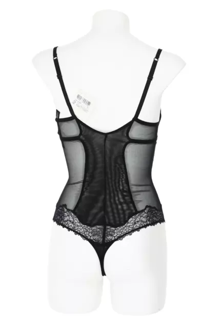 La Perla Lace Flirt Bodysuit Black Women's Size 34 L69357 2