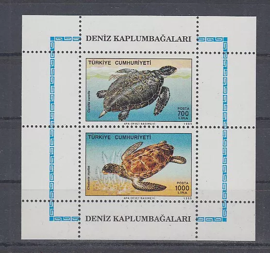 Türkei  Block 28  Schildkröten  **  (mnh)