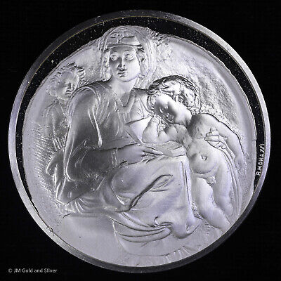 1974 .925 Silver Franklin Mint Medal | Michelangelo Pitti Tondo