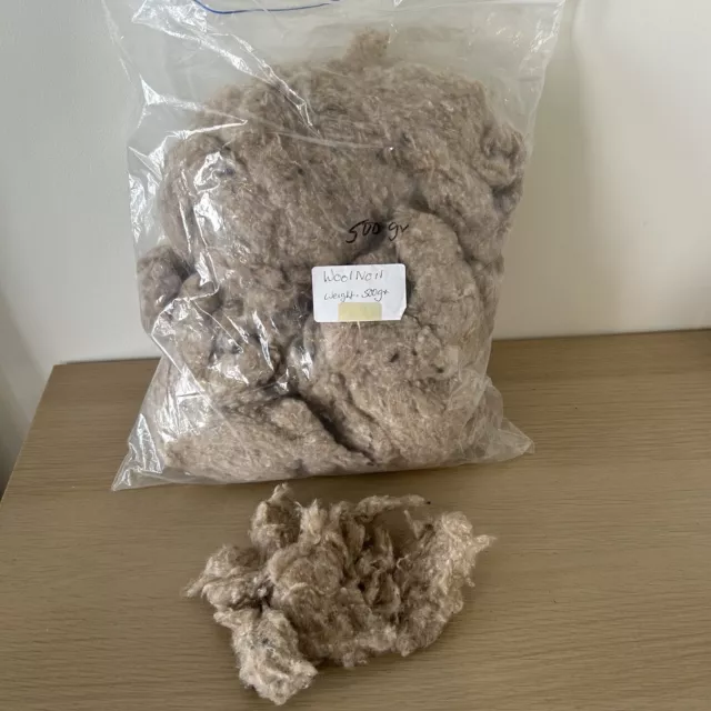 Raw Sheep Wool -500g- Craft Wool - Unwashed - Raw Wool Fleece Felting