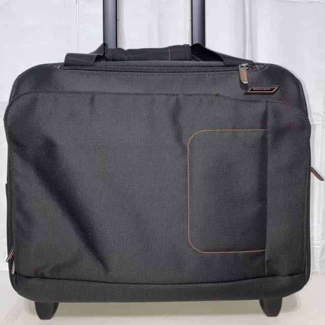 Briggs & Riley VBR412X-4 Expandable Black Rolling Wheeled Briefcase Laptop Bag