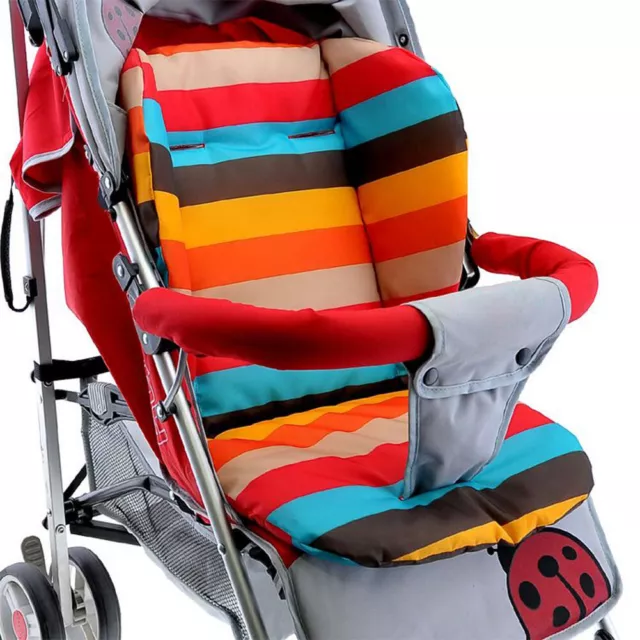 Rainbow Baby Stroller Buggies Pads Seat Chair Cushion Thickening Cart Pads 3
