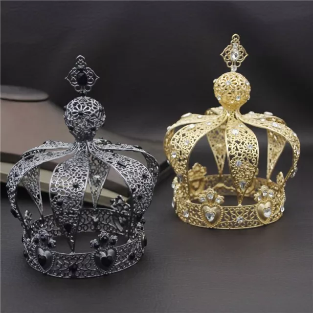 Royal King Prom Party Male Cake Party Prom Wedding Hair Jewelry Man Crown Round