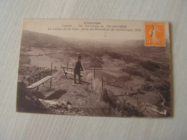 carte  postale   vic sur cere belvedere  de salvaroque         (ref46  V)