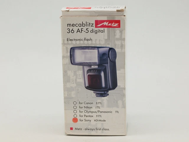 Metz mecablitz 36 AF-5 digital Flash for Sony/Minolta Cameras