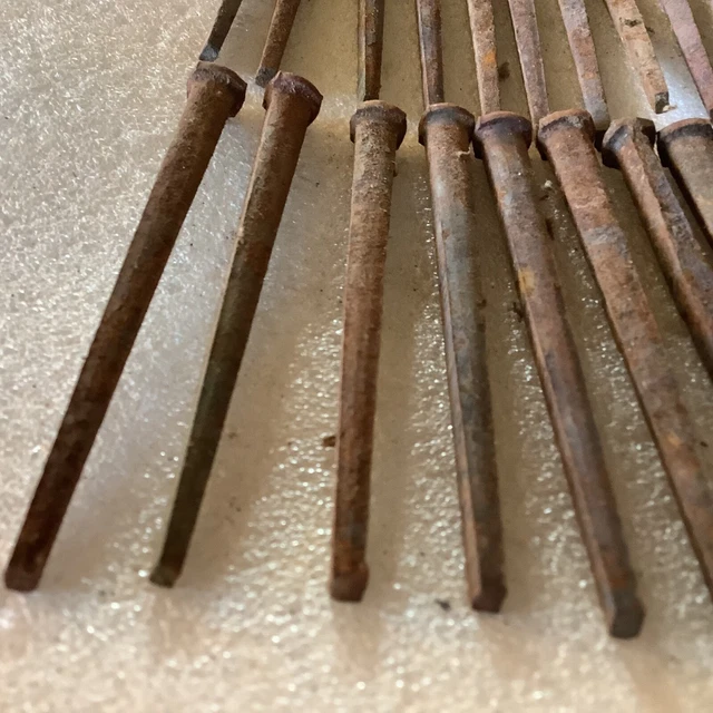 26;Nos 4 1/2" Vintage Square Barn Spikes 2