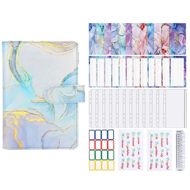 A6, Marmor, Bunt, Geld, Budgetplaner, Binder, ReißVerschlussumschläGe, Geld X2C5