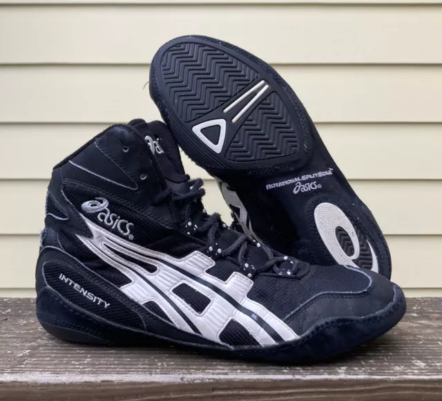 RARE ASICS AGRESSOR 4 Mens Wrestling Athletic Shoes Size 11.5 White rich Gold 15.00 PicClick