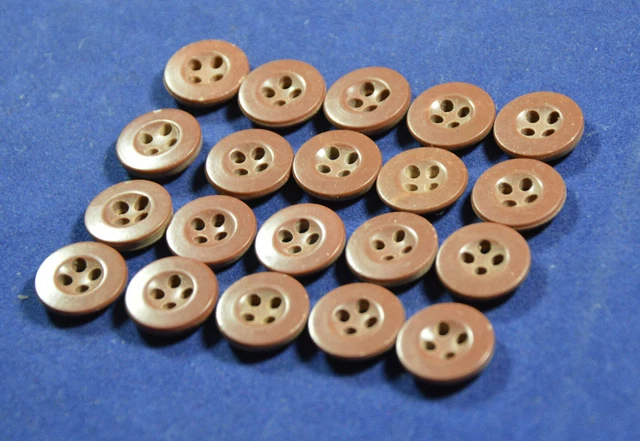 Lot De 9 Boutons Vintage épais Gris à Deux Tons - 1,8 Cm - Parfait Pour Customiser Vos Vêtements !